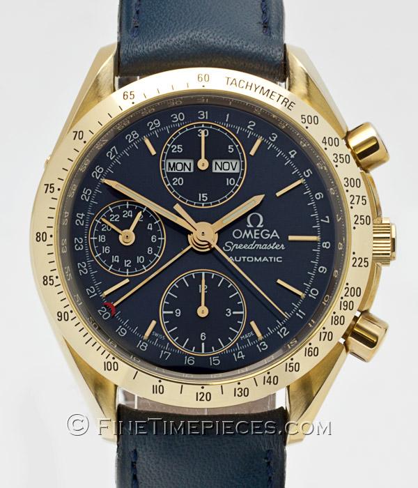 OMEGA, Speedmaster Automatic Day Date Chronograph 18 kt. Gelbgold, Ref.  3621 . 80 . 00